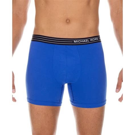 blue michael kors underwear men|Michael Kors cotton boxer brief.